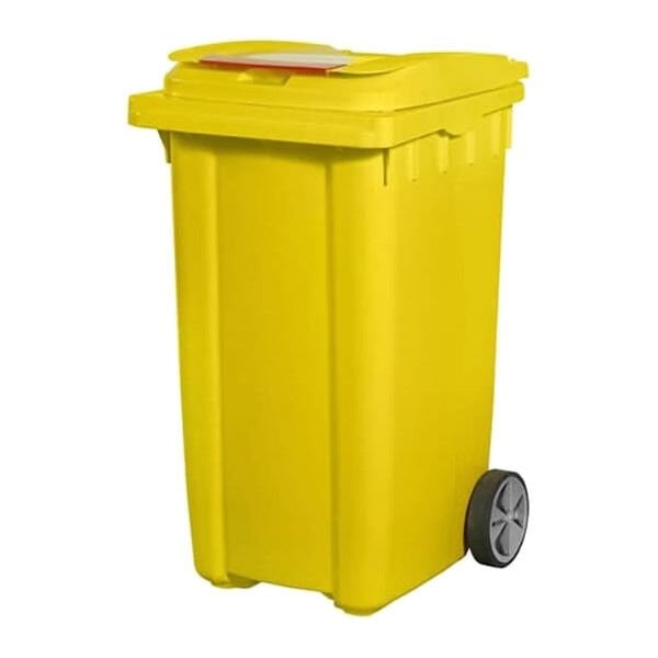 Afacan 240 lt Sarı Çöp Konteyneri