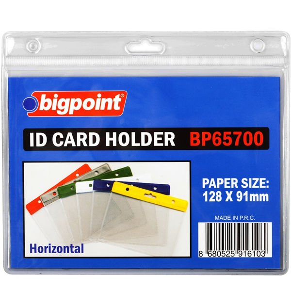 Bigpoint 657 128x91 Yatay Şeffaf Kart Poşeti