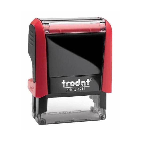 Trodat 4911 P4 Kaşe Kırmızı Gövde, Kırmızı Keçe