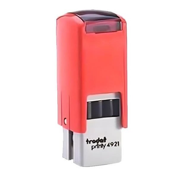 Trodat 4921 Kırmızı Gövde 12 mm Kare Küçük Kaşe