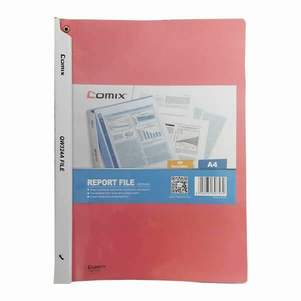 Comix QW324A Şeffaf Kapaklı Sıkıştırmalı Dosya