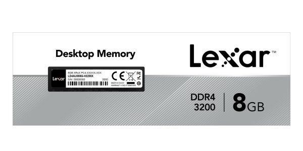 Lexar 8Gb Ddr4 3200Mhz Pc U-Dımm Retaıl-2Y Pc Ram