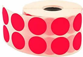 Tanex 25 mm 6 lı Kırmızı Nokta Etiketler