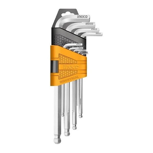 Ingco 9 lu 1.5-10 mm Uzun Alyan Anahtar Seti