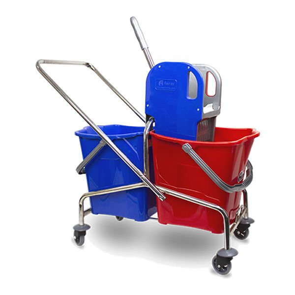 Afrom Çift Kovalı Metal Pres Krom Kap.Tem.Arabası