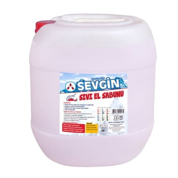 Sevgin 30 kg Pembe Çiçekler Sıvı El Sabunu