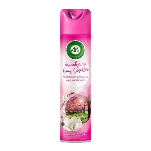 Airwick 300 ml Aerosol Manolya Ve Kiraz Çiçekleri Oda Spreyi