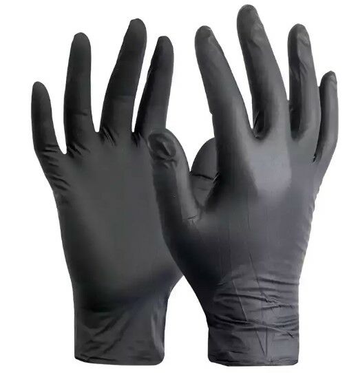LNA Siyah Nitril Muayene Eldiveni 50Lİ LARGE