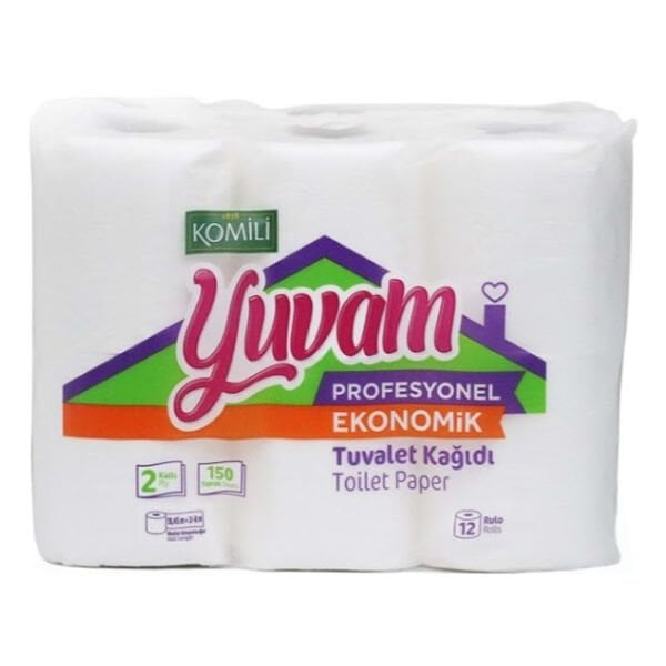 Komili 12 li 2 Katlı Yuvam Profesyonel Tuvalet Kağıdı