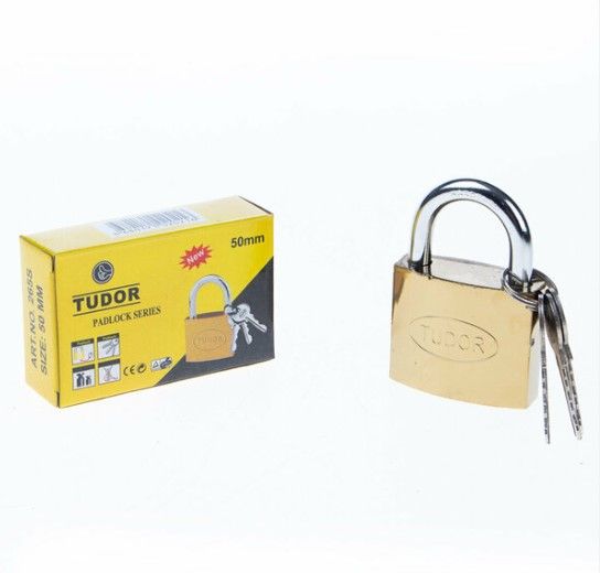 Tudor 265 50mm Kısa Kancalı Sarı Asma Kilit