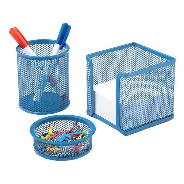 Mas 505 3 lü Bebe Mavi Perfore Üçlü Masaüstü Set