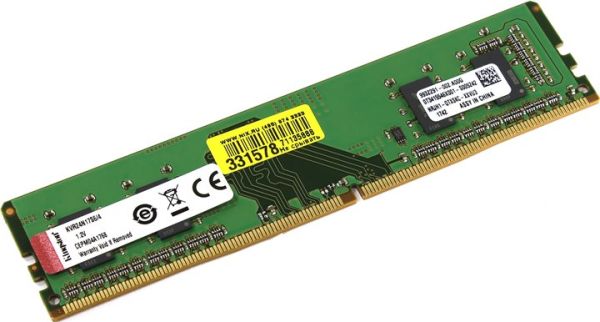 Kingston 4GB 2666MHz DDR4 Ram KVR26N19S6-4 Pc Ram Kutulu