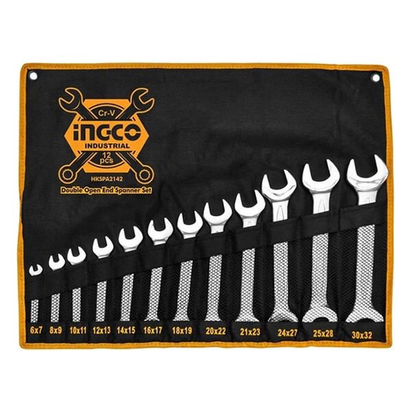 Ingco 12 li 6-32 mm Açık Anahtar Seti