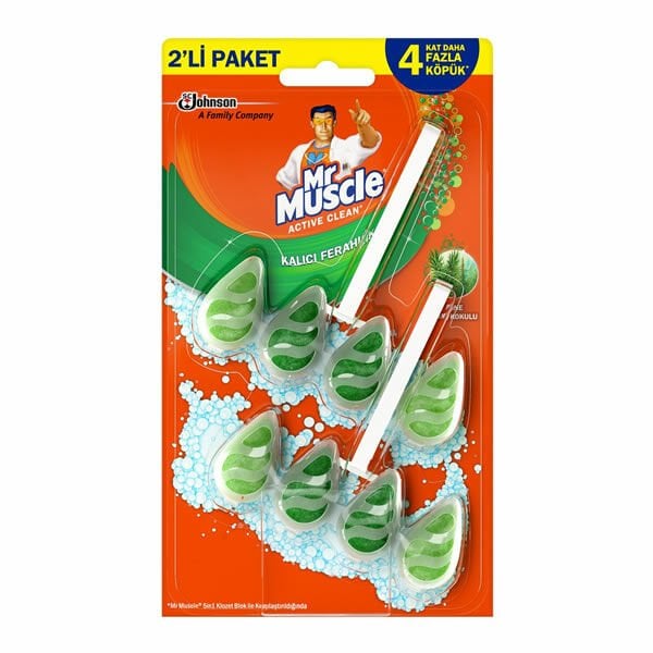 Mr. Muscle 77 gr 5in1 2 li Çam Kokulu Klozet Blok