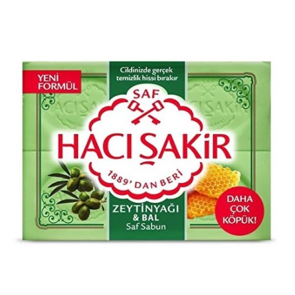Hacı Şakir 4x150 gr Zeytinyağı & Bal Kalıp Sabun
