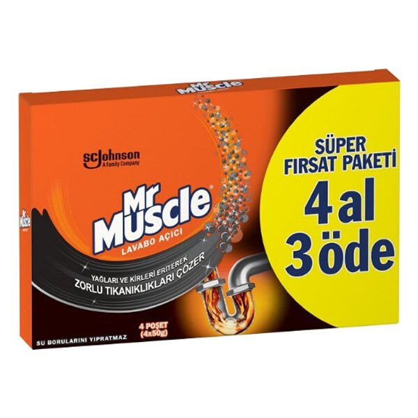 Mr.Muscle 4x50 gr Lavabo Açıcı
