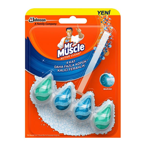 Mr Muscle 37 gr Active Clean Klozet Blok