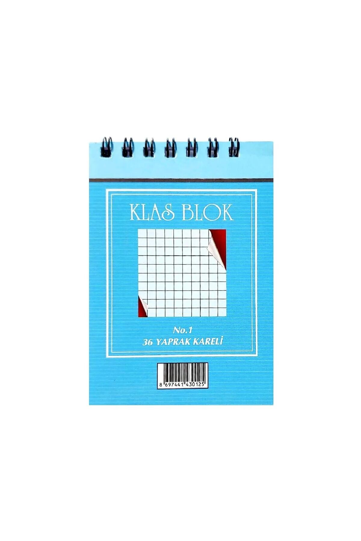 Klas A5 36 Yaprak Kareli Spiralli Bloknot