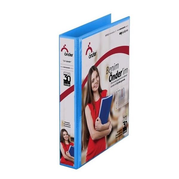 Önder 2015-1 4 Halkalı 5 cm Mavi Firma Klasörü