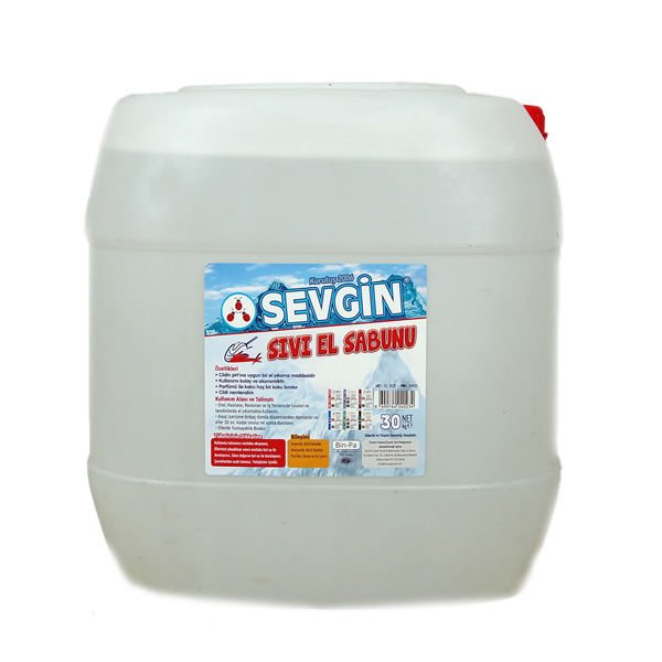 Sevgin 30 kg Hindistan Cevizli Sıvı El Sabunu