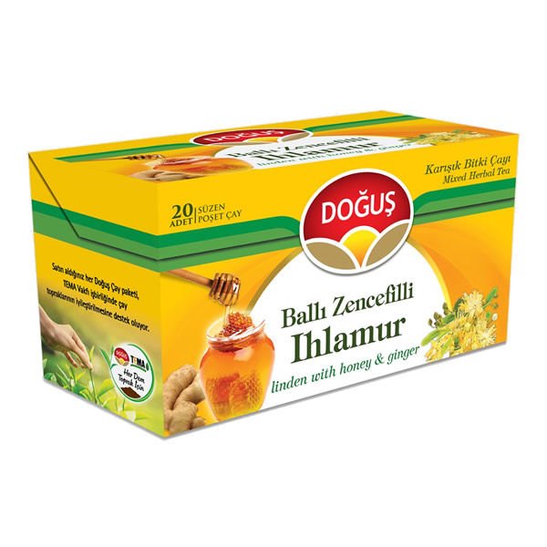 Doğuş 20 li 1,6 gr Ballı Zencefil Ihlamur Çayı