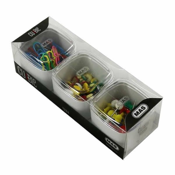 Mas 1284 Cubbie 3 lü Pvc Kutu Renkli Masa Seti