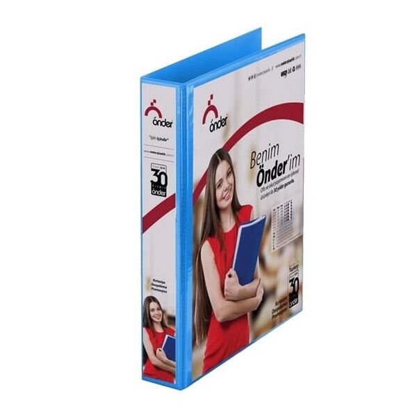 Önder 2015-1 4 Halkalı 5 cm Mavi Firma Klasörü