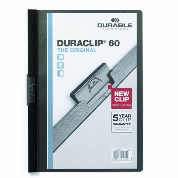 Durable Duraclip 60 Sayfa Siyah Sunum Dosyası