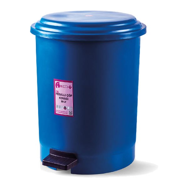 Aform 30 lt No:4 Mavi Pedallı Çöp Kovası