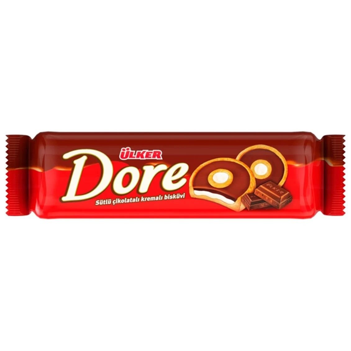 Ülker Dore Sütlü Çikolatalı Kremalı Bisküvi 86gr