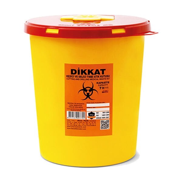 Afacan 30 lt Plastik Kesici ve Delici Tıbbı Atık Kutusu