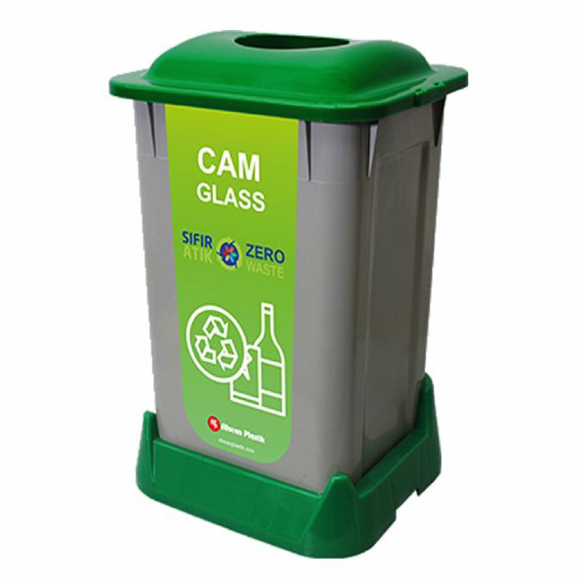 Aform Natural 50 lt Cam Atıklar Geri Dönüşüm Kutusu