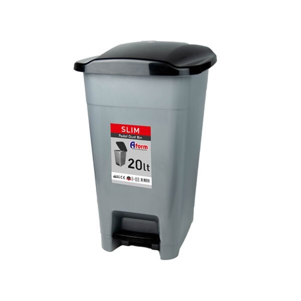 Aform 20 lt Slim Pedallı Çöp Kovası