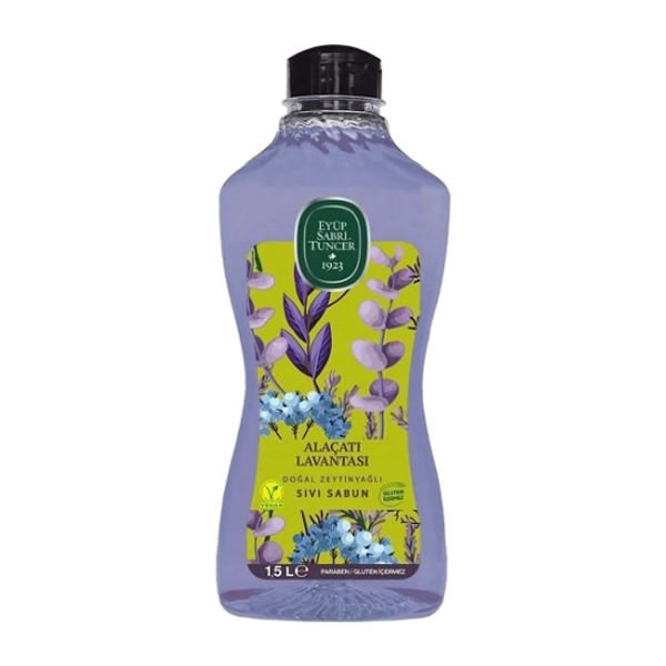 Eyüp Sabri Tuncer 1,5 lt Alaçatı Lavantası  Doğal Zeytinyağlı Sıvı Sabun