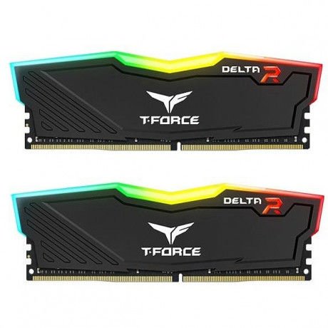Team T-Force Delta RGB Black 16GB (2x8GB) 3600MHz CL18 DDR4 Gaming Ram