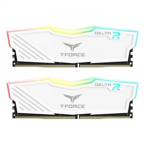 Team T-Force Delta RGB White 32GB (2x16GB) 3200MHz CL16 DDR4 Gaming Ram