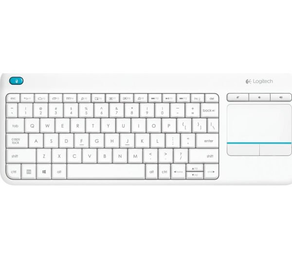 Logitech 920-007150 Wireless Touch K400 Plus Beyaz TV Kablosuz Klavye