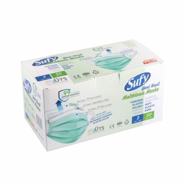 Sufy 50 li Maske Koruyucu Cerrahi Maske