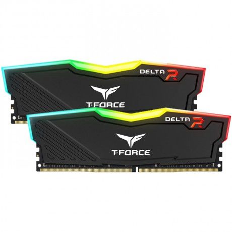 Team T-Force Delta RGB Black 32GB (2x16GB) 3200MHz CL16 DDR4 Gaming Ram