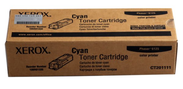 Xerox 106R01335 Phaser 6125 Cyan Mavi Toner 1.000 Sayfa