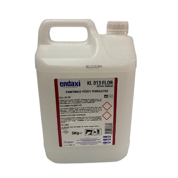 Endaxi Flor 5 kg Parfümlü Beyaz Sabun Yüzey Temizleyici