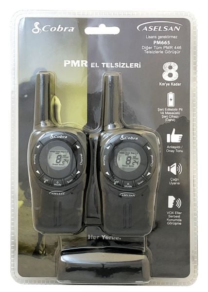 Aselsan Pm-665 2VP T PMR 2'li El Telsizi 8 Km