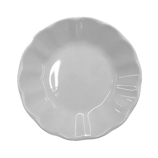 Ruby Beyaz Seramik Çay Tabağı