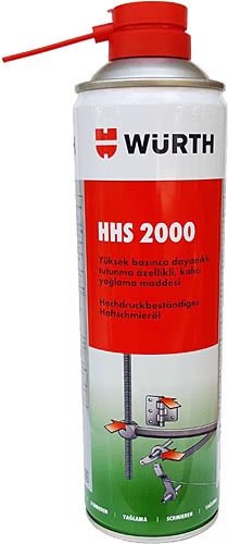 Würth 0893 106 028 500ml HHS 200 Yüksek Basınca Dayanıklı Yağlama Sprey