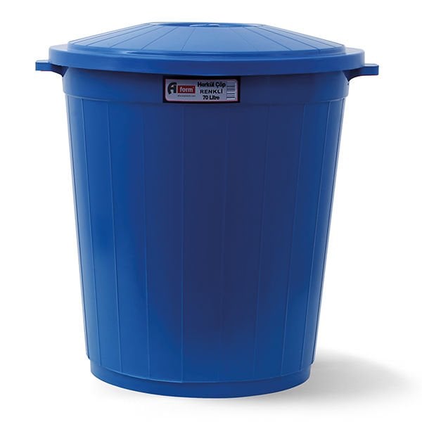 Aform 70 lt Mavi Çöp Kovası