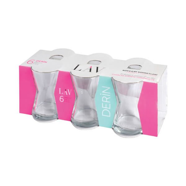 Lav 6 lı Derin Çay Bardağı