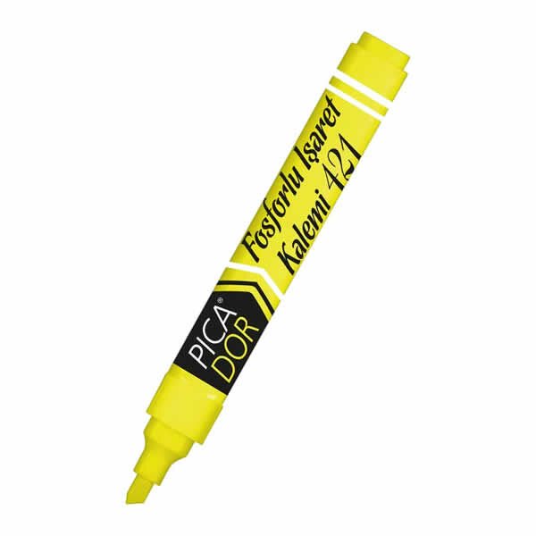 Picador 421 Sarı Fosforlu Kalem