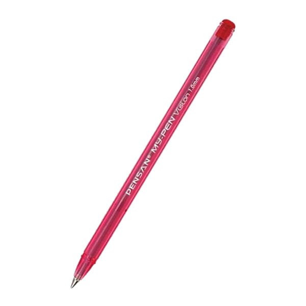 Pensan My-Pen 25 li 1,0 mm Kırmızı Tükenmez Kalem