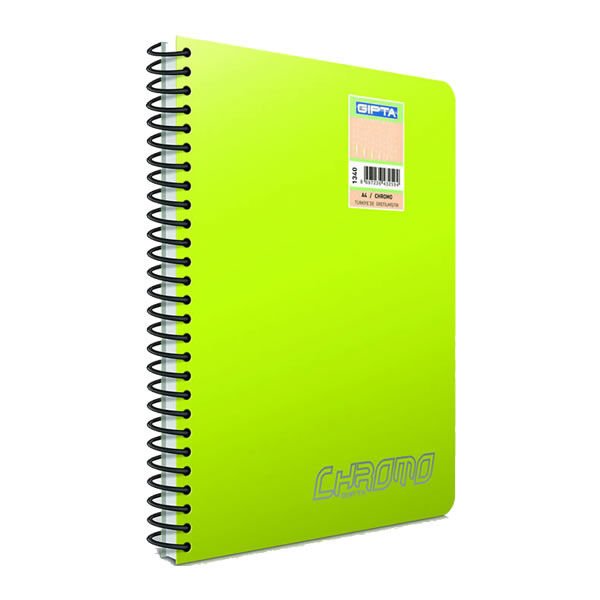 Gıpta Chromo A5 100 Yaprak Çizgili Spiralli Defter