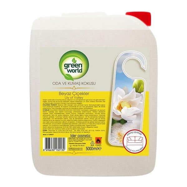 Green World 5 lt Beyaz Çiçekler  Oda ve Kumaş Kokusu